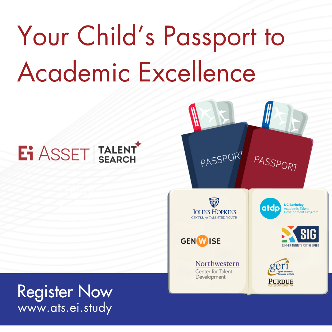 Child taking online test